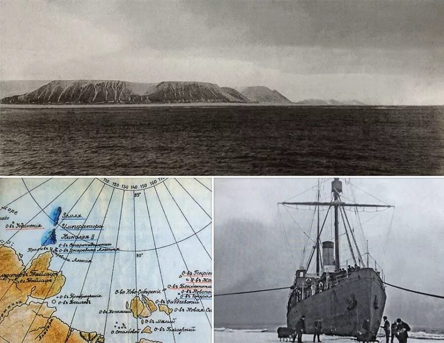 В 1913 году Экспедиция на ледоколах «Таймыр» и «Вайгач». Открытие архипелага Северная земля 1913. Гидрографическая Экспедиция Северного Ледовитого океана 1910-1915.