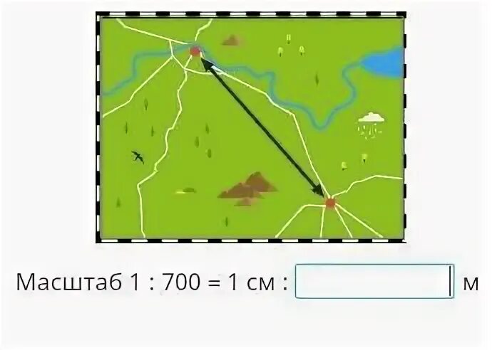 Расстояние между селами на карте 3.6