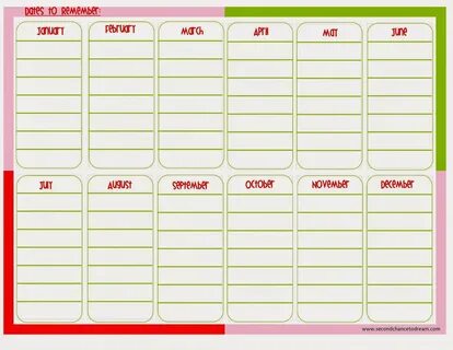 Second Chance To Dream - Free Printable Planner in Two Colors.