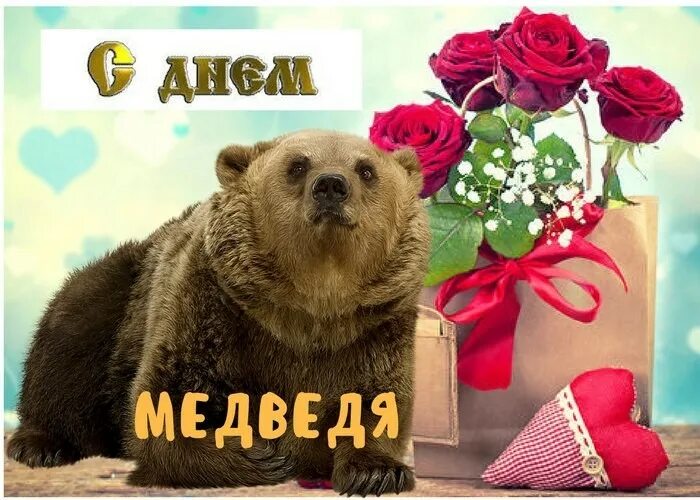 Когда день медведя. День медведя. 13 декабря праздник день медведя. день медведя в россии. открытки с днём медведя 13 декабря.