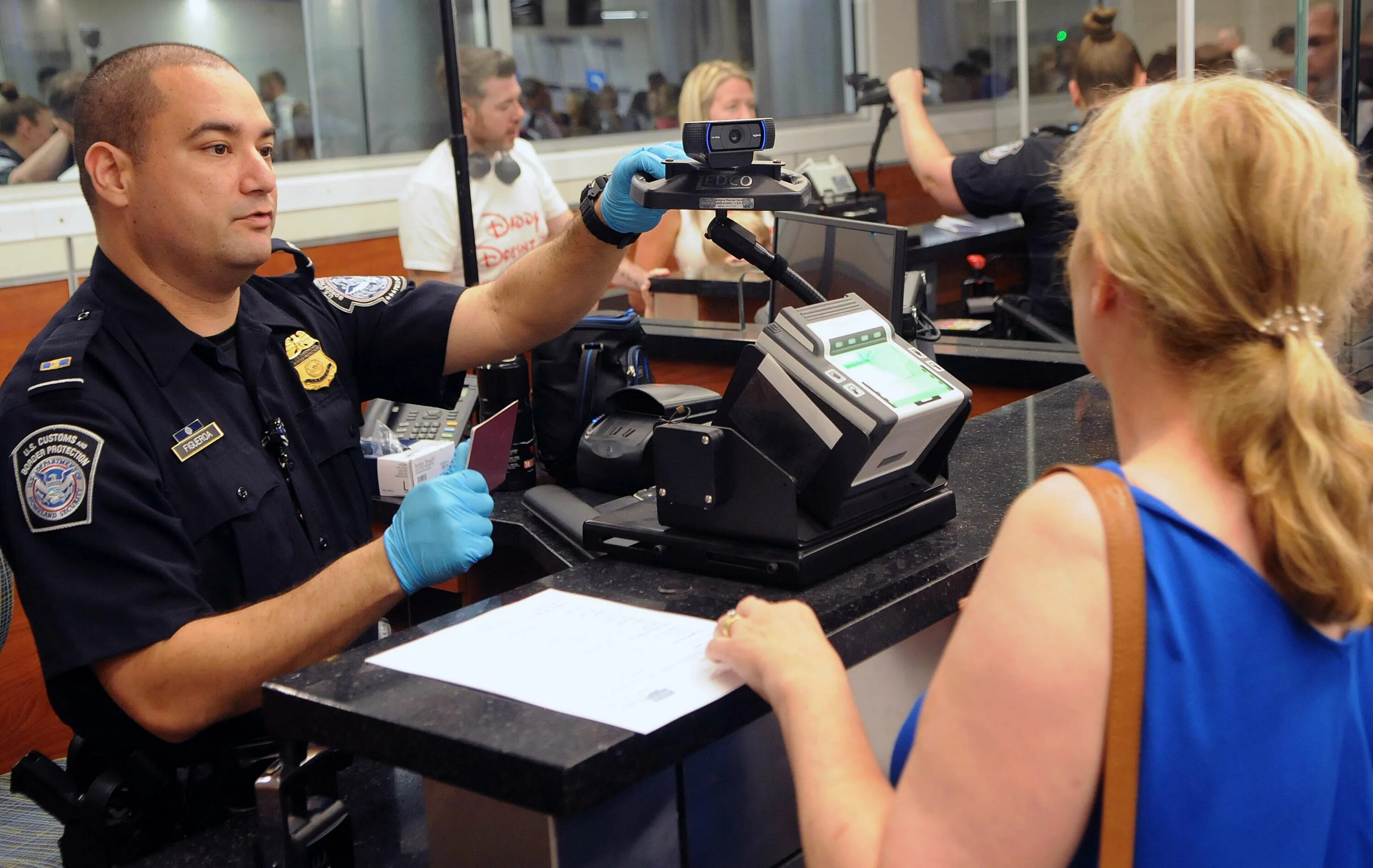 Passing customs