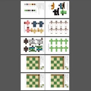 Игра майнкрафт из бумаги