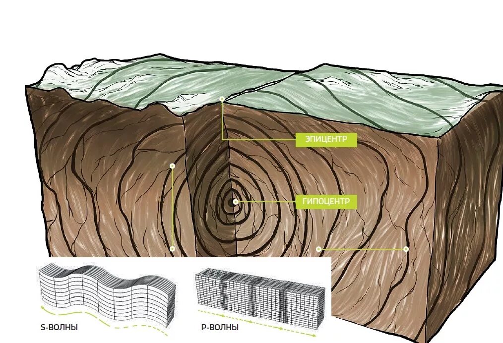 Волна землетрясения. Сейсмические волны землетрясения схема. Поверхностные волны землетрясения. Сейсмические волны при землетрясениях. Землетрясение Геология.