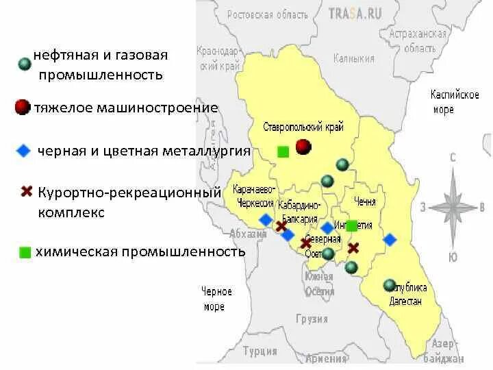 Центры машиностроения северного кавказа. Северо-кавказский федеральный округ карта промышленности. Химическая промышленность Северного Кавказа. Химическая промышленность Северо Кавказского района. Отрасли промышленности Северного Кавказа карта.