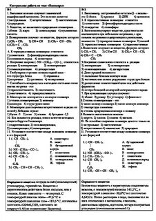 Темы сообщений по химии 10 класс