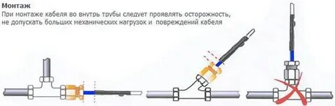 Греющий кабель внутрь пнд