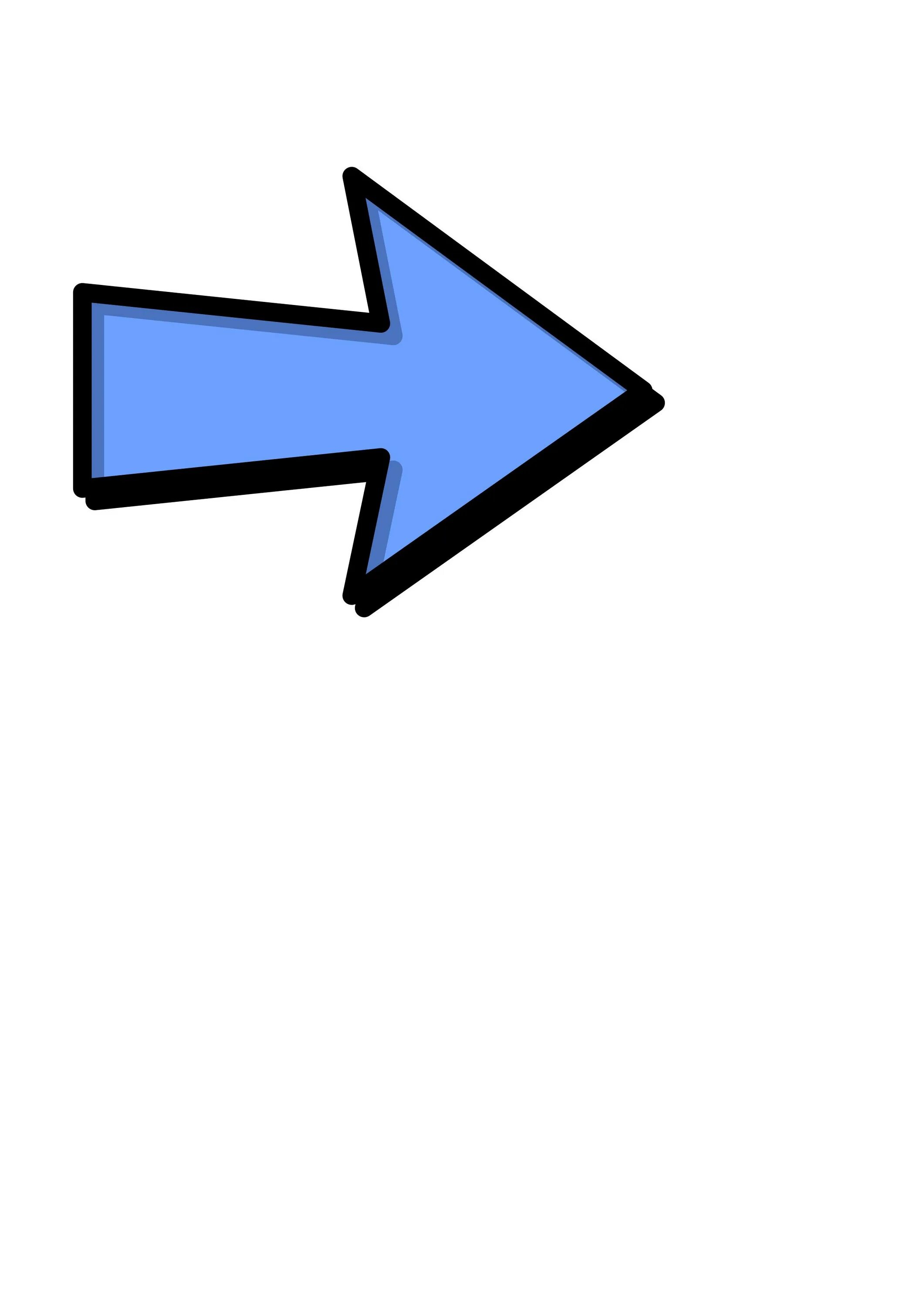 Arrow pointing