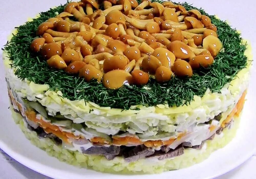 Рецепт салата полянка