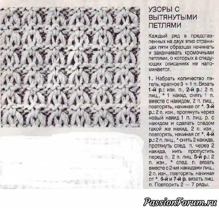 Вязание описание спицы резинки