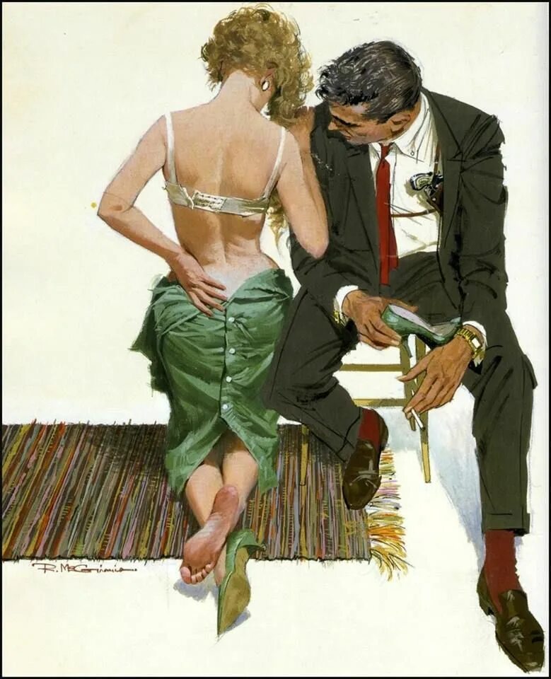 Картины художника Robert MCGINNIS.