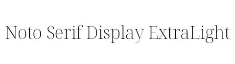 Display serif