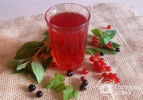 Компот из смородины и мяты