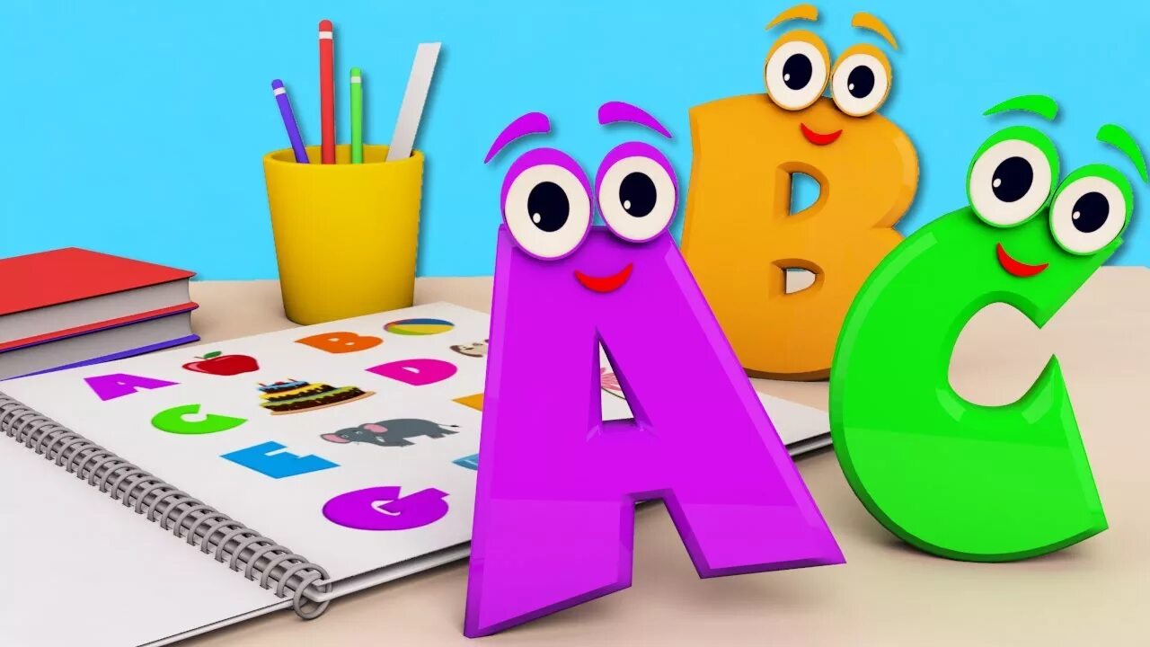 Учим алфавит песня. Веселый английский для детей. Весёлая Азбука для детей. Веселая Азбука для дошкольников. Красочный алфавит для детей.