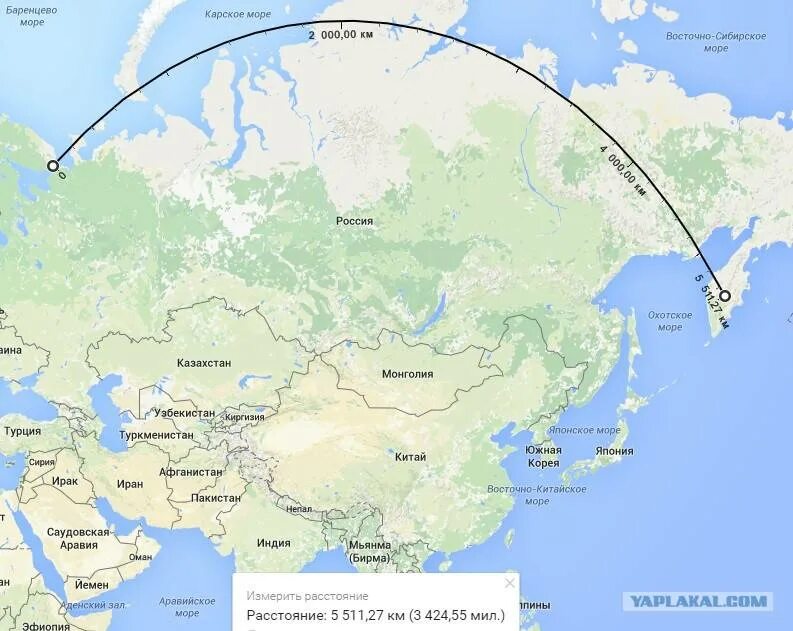 Сахалин время полета