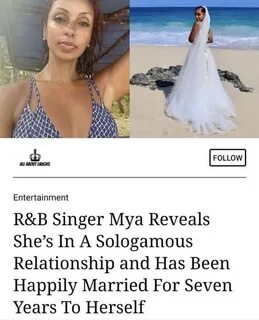 Mya married to herself