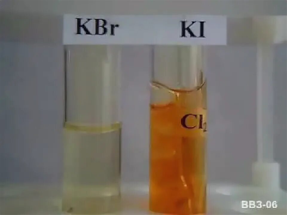 Реакция хлора с бромидом кальция. Реакция хлора с бромидом кальция