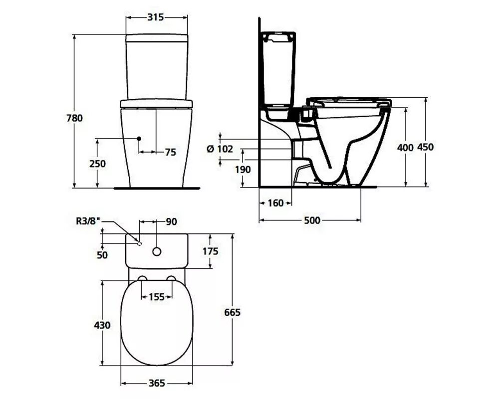 Какие размеры унитаза. E803601 унитаз ideal standard connect. унитаз-компакт ideal standard connect arc e803601. ideal standard connect arc e803601+e120251. габариты унитаза с бачком компакт.