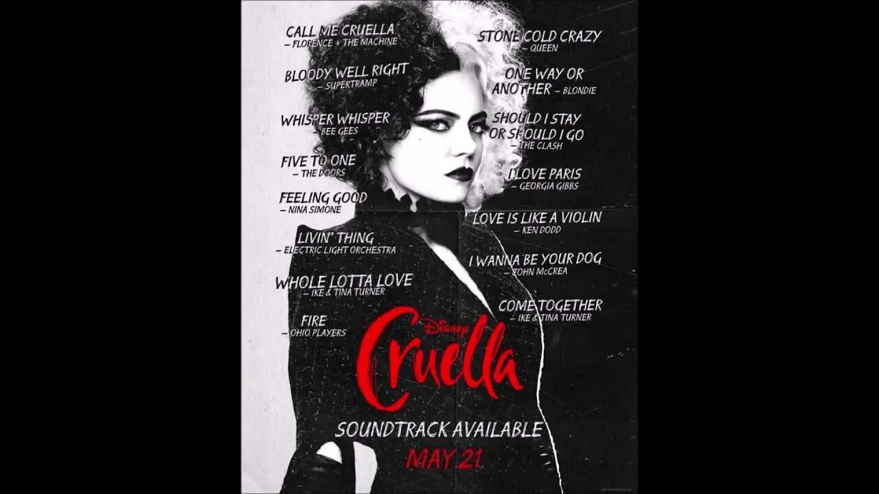 Cruella 2021. Круэлла оригинальный саундтрек треки. Круэлла оригинальный саундтрек треки. Cruella шоколад белый. Обложка call me cruella.