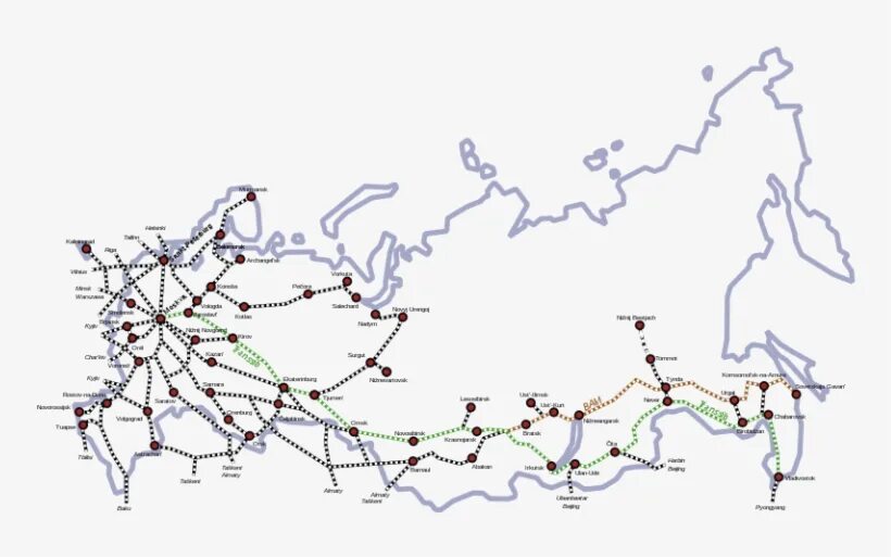 Ржд дороги россии. Транспортные магистрали России на карте. Основные железнодорожные магистрали. Железнодорожные магистрали на карте. Ж/Д магистрали России карта.