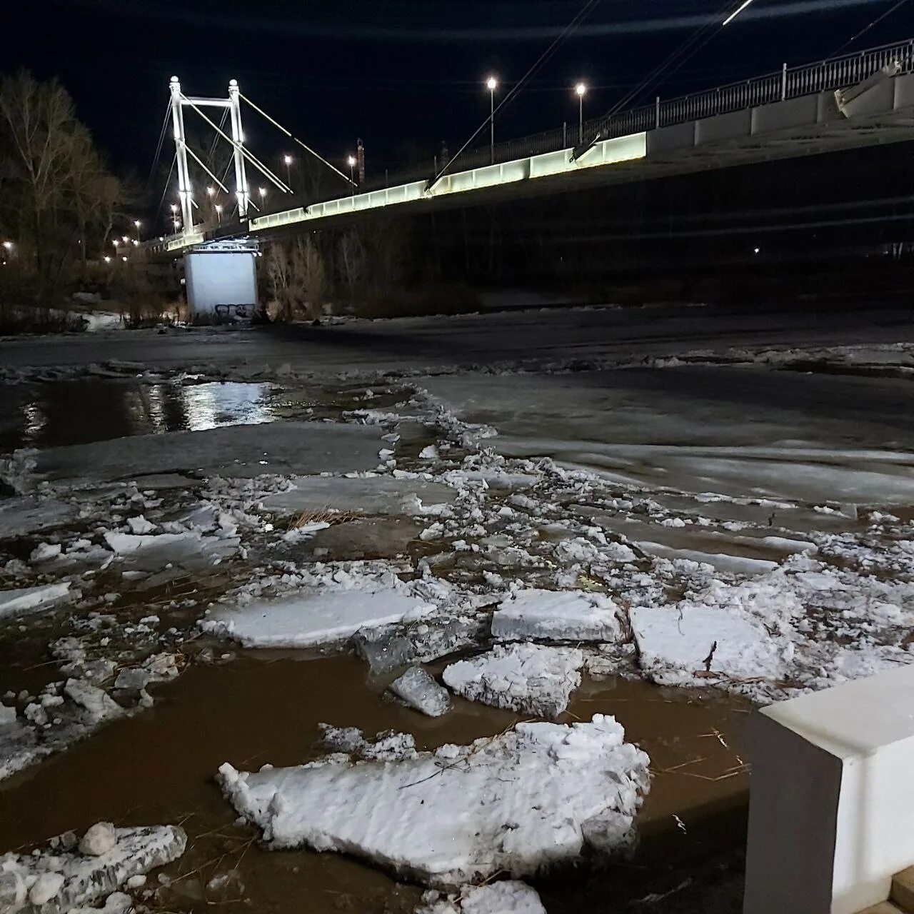 Разлив Урала в Оренбурге 2023 год. Мост 2023 Оренбург. Лед на реке. Ледоход на реке.