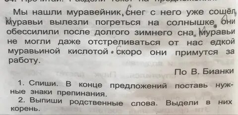 Списать разделяя текст на предложения
