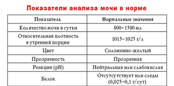 Нормальные значения отрицательный
