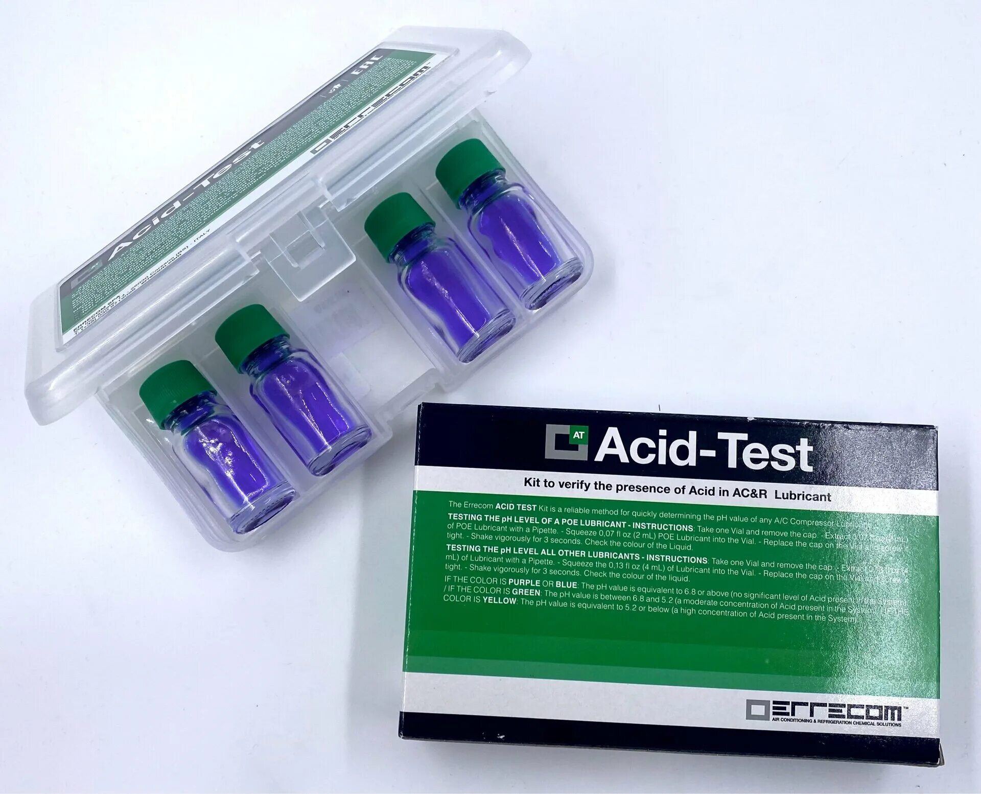 Тест кислотности Errecom acid-Test rk1349. Тест кислотности масла компрессора. Тест на кислотность масла компрессора колер.