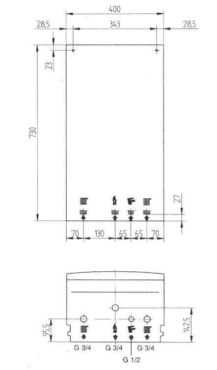 Подключение котла бакси эко 4s Картинки ПОДКЛЮЧЕНИЕ КОТЛА BAXI ECO 4S