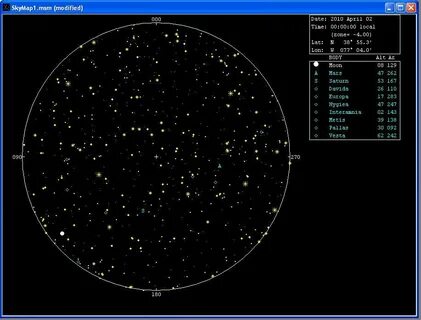Sky map