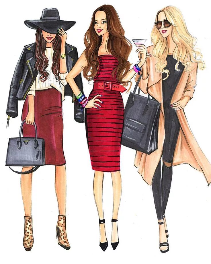 Be fashion shop. Фэшн иллюстрация. Модные иллюстрации девушек. Эскиз современной одежды.