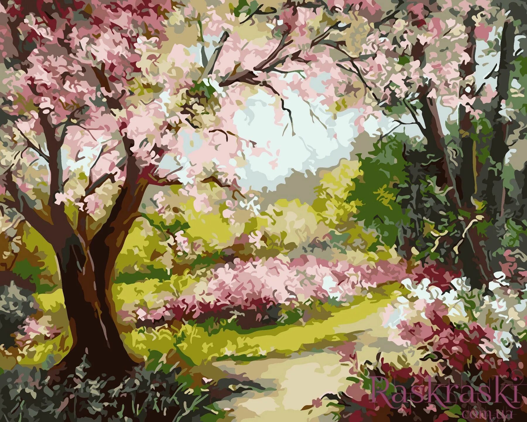 Весенний сад картинки для детей. Художница anca Bulgaru. Anca Bulgaru румынская художница. Цветущие сады. Цветущие деревья живопись.