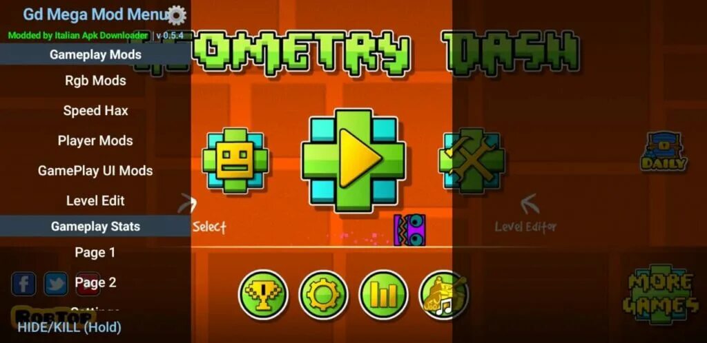 Взломанная версия geometry. Geometry Dash Mod меню. Геометри Даш 2.2 мод меню. Геометрия Дэшь мод меню. Меню геометрия Даш.