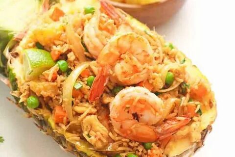 Ананас с морепродуктами