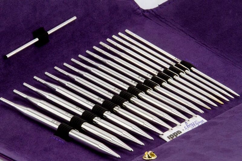 Спицы со съемными лесками. Спицы addi lace. Спицы со съемными лесками. Набор круговых спиц со сменными лесками. Набор addi click novel lace long.