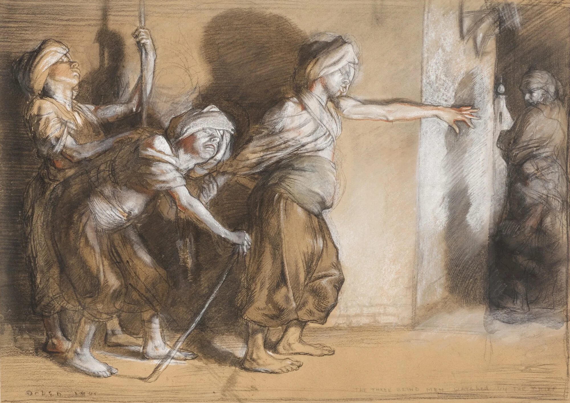 Three thieves thieves. Sir William Orpen картины. Уильям Невэнхем Монтегю Орпен. Уильям Орпен (1878—1931). Слепые в живописи.