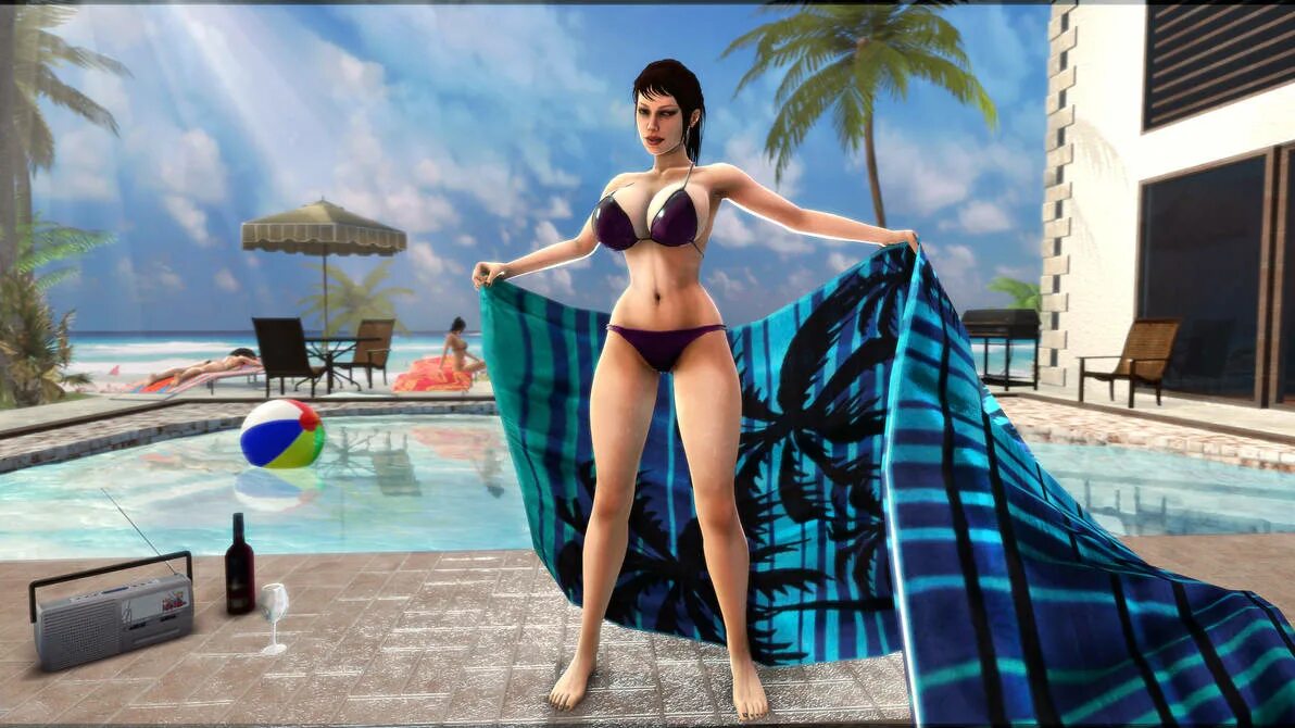 3d comics girl. Soria character.