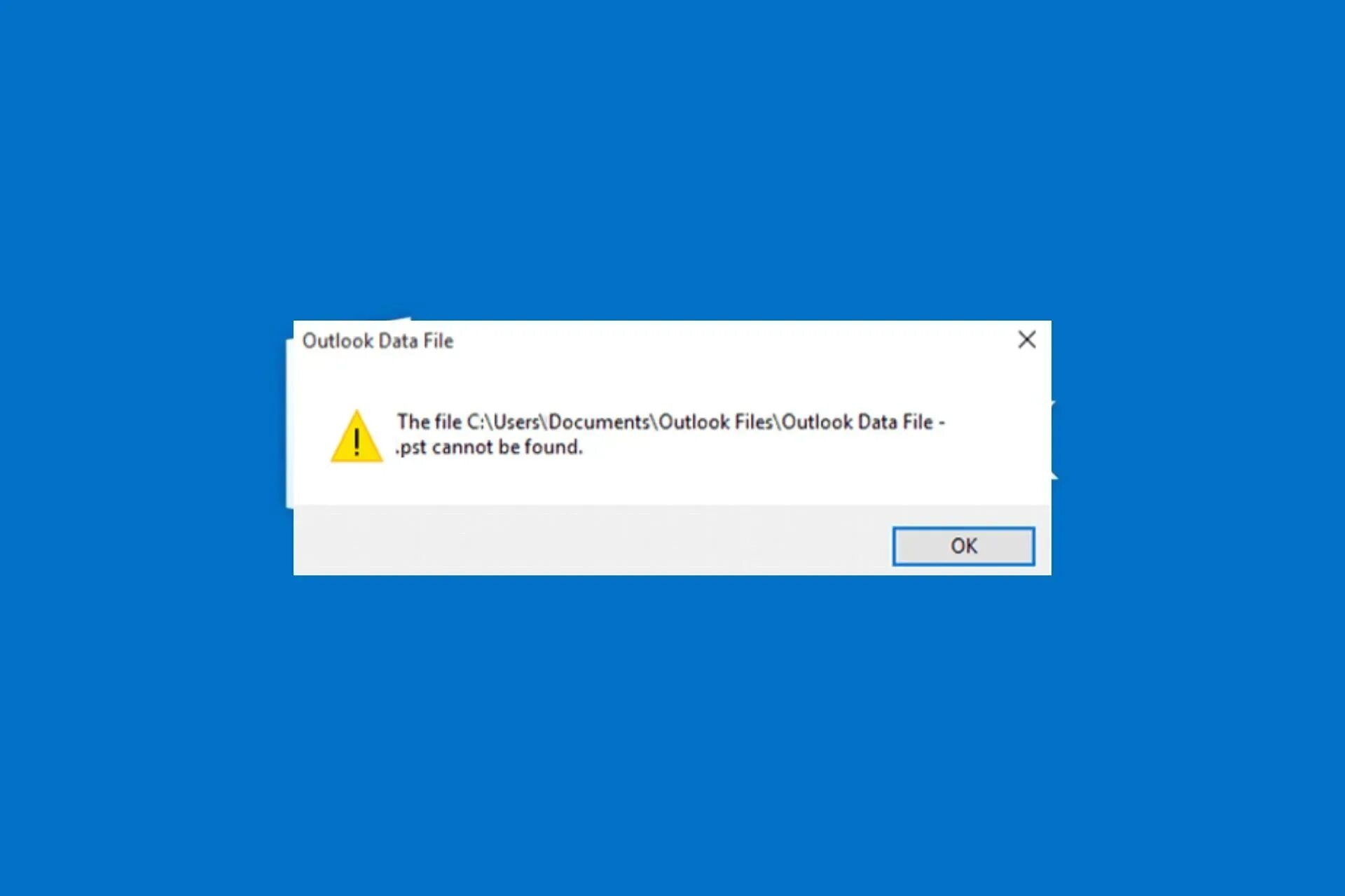 Outlook Error 12.