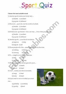 More sports quizzes