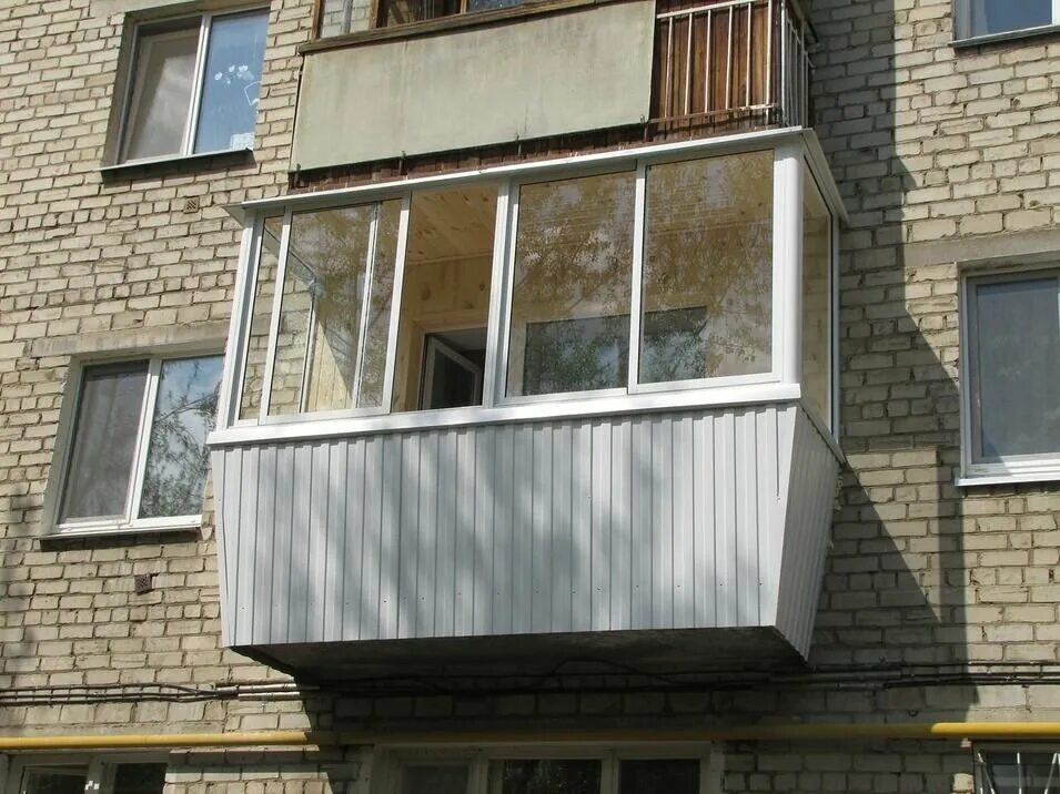Балкон с выносом в хрущевке фото