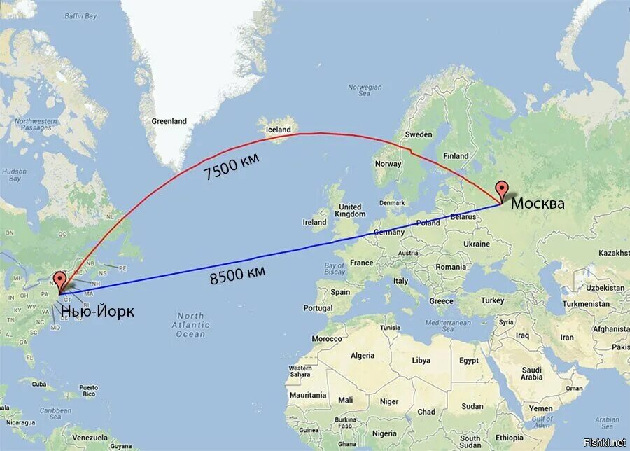 Время полета в страны. Маршрут Москва Нью-Йорк на самолете. Москва Нью-Йорк маршрут полета. Москва Нью-Йорк расстояние. Перелет Москва Нью-Йорк на карте.
