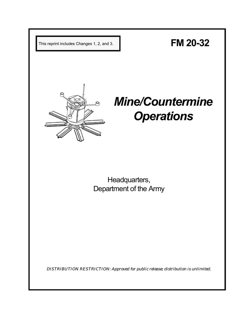 Mine/Countermine Operations fm 20-32. Армейский медицинский формуляр армии США. Field manual 3-0. Операция на английском языке