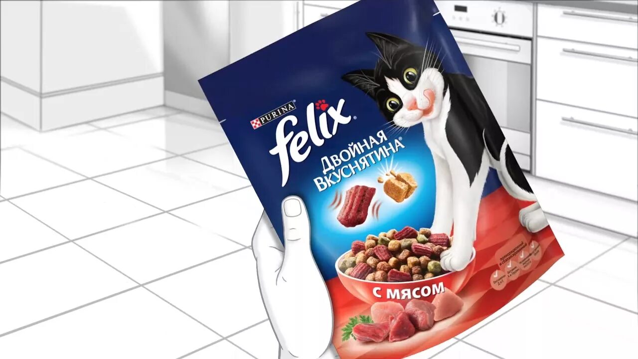 Реклама кошачьего. Purina felix реклама.