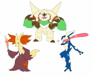 Greninja and delphox