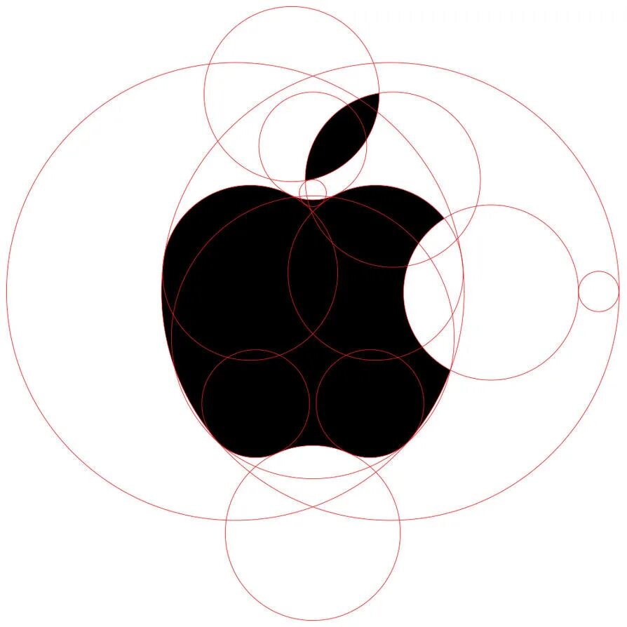 Эппл золотое сечение. Логотип Apple. Логотип Apple построение. Логотип Apple в золотом сечении. Создание логотип на айфоне