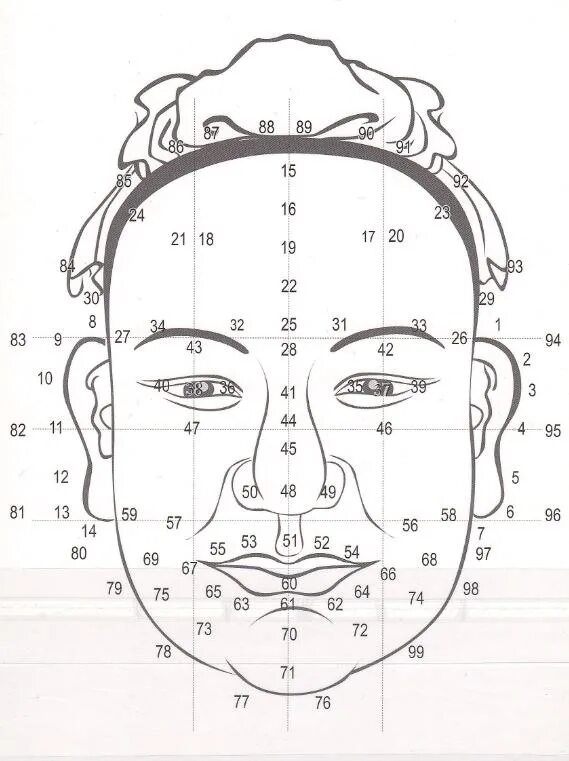 Под лицо что означает. Физиогномика родинки на лице. Схема родинок на лице. Физиогномика точки на лице. Карта лица физиогномика.