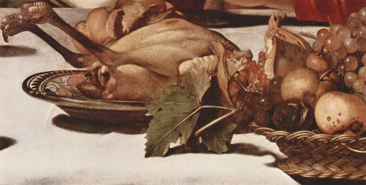 Караваджо ужин. Караваджо ужин в Эммаусе картина. Караваджо натюрморт. Караваджо Христос в Эммаусе. «Ужин в Эммаусе», 1601 г, Караваджо.
