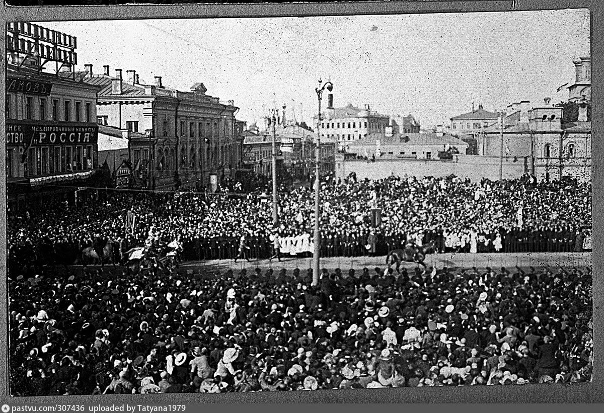 Страстная площадь. Москва 1913. Страстная площадь в Москве. Москва 1913 год.