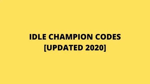 Champion codes
