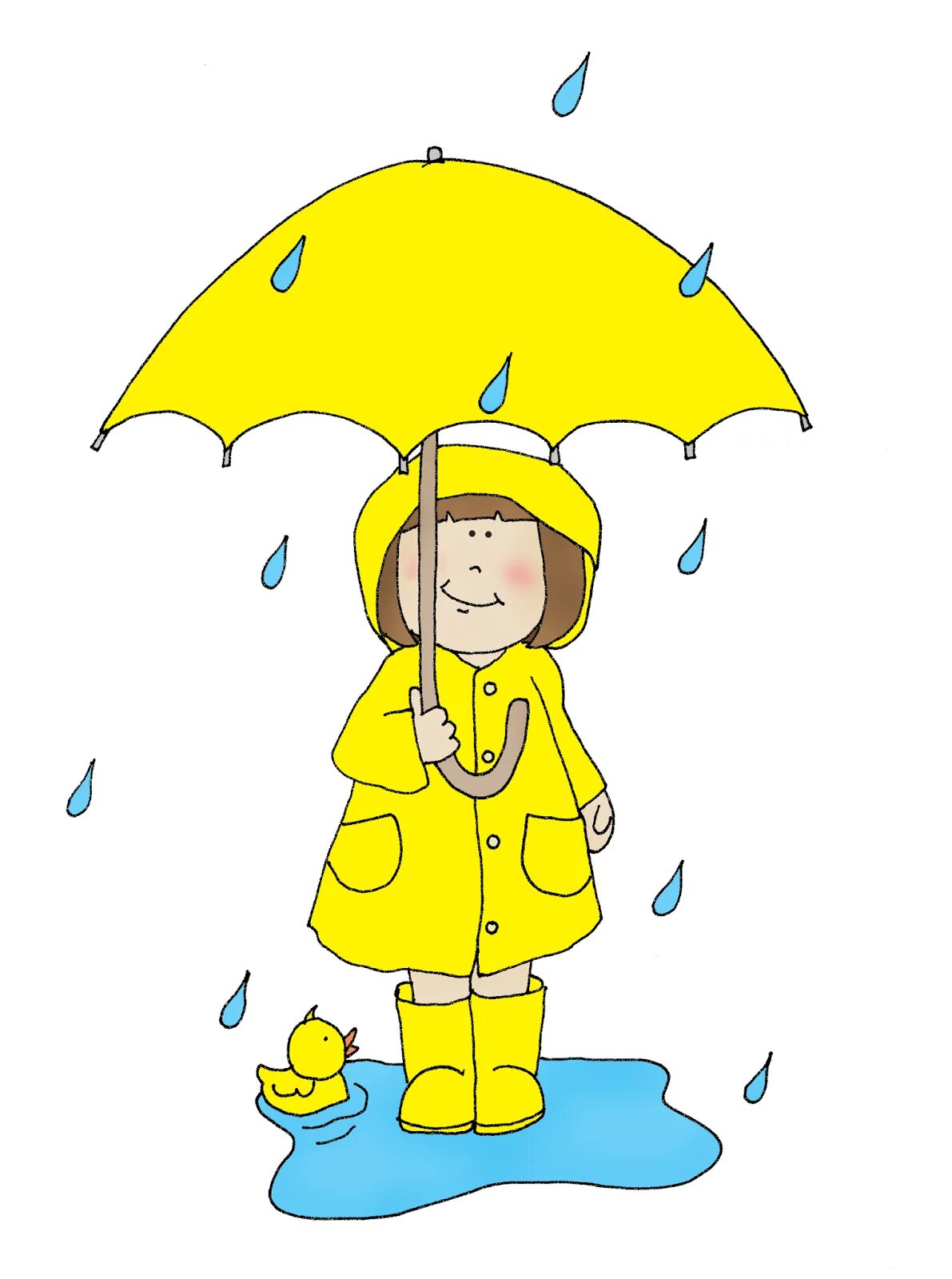 Человечек с зонтом в дождевике. С зонтиком в желтом плаще. Мальчик в дождевике. Ребенок в дожливеке под зон ом. Игра про желтый дождевик