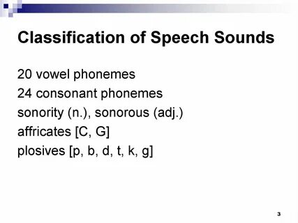 Classification of english vowels